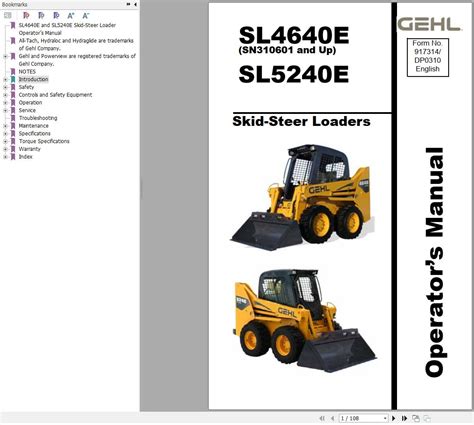 gehl skid steer 5340|gehl 4640 manual.